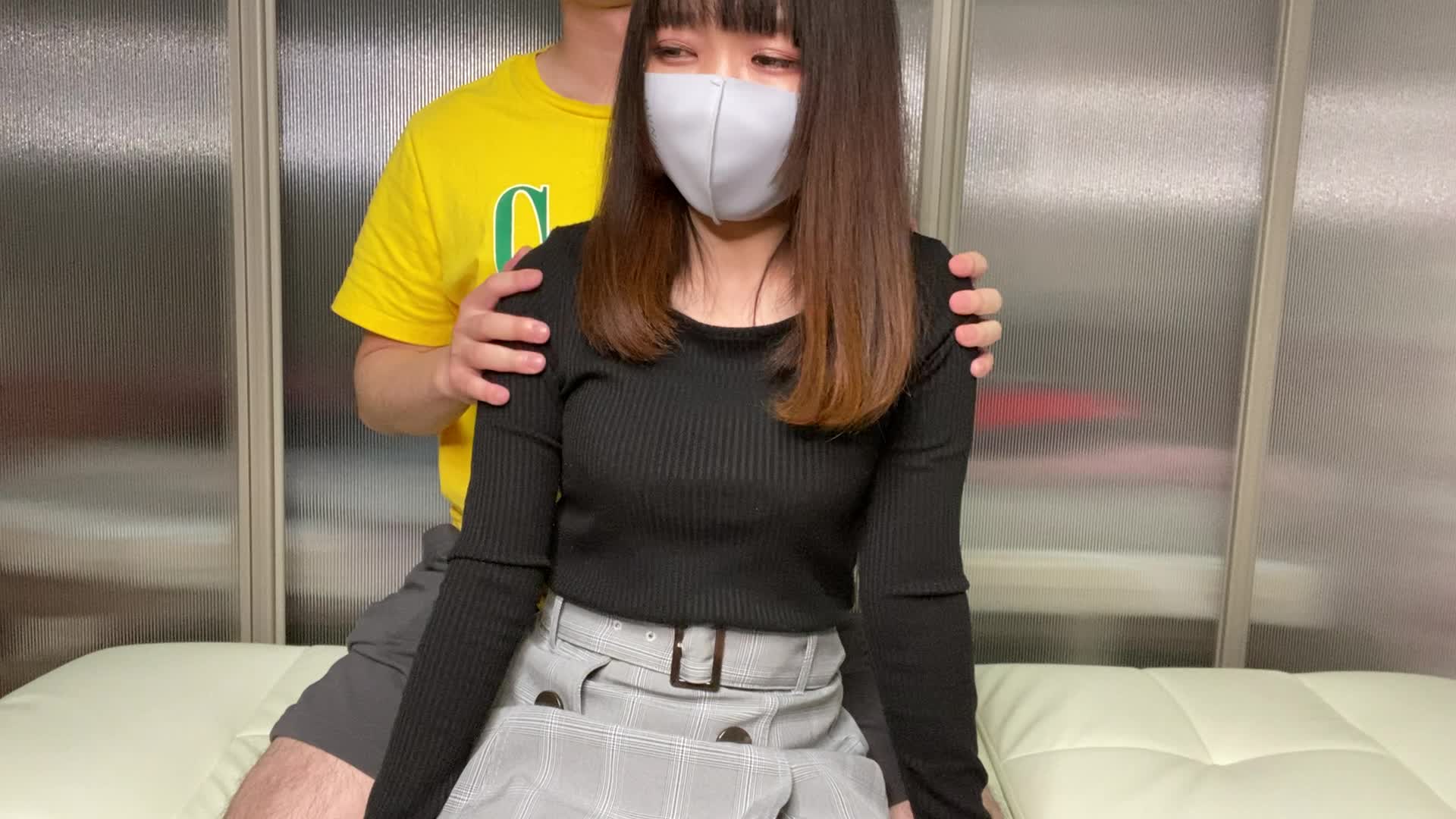 Smiley babe fron Japan has her nipples teased